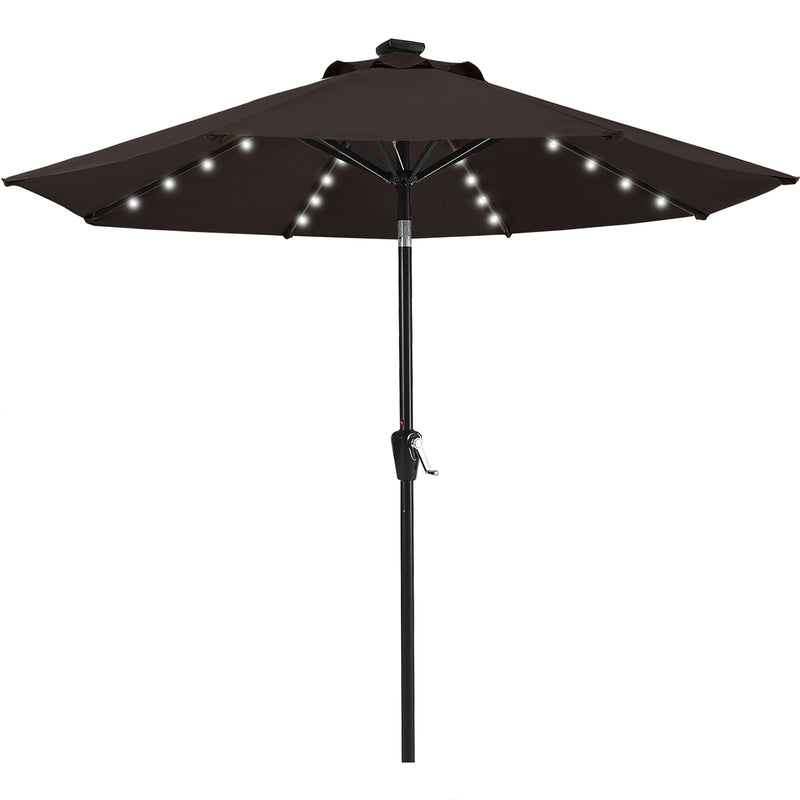 Load image into Gallery viewer, MASTERCANOPY Patio Umbrella with 32 Solar LED Lights 6&amp;8 Ribs
