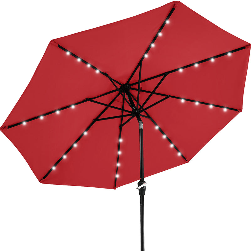 Load image into Gallery viewer, MASTERCANOPY Patio Umbrella with 32 Solar LED Lights 6&amp;8 Ribs
