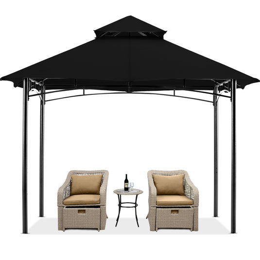 9x9/10x12/11x11 Outdoor Garden Patio Gazebo with Stable Steel Farme