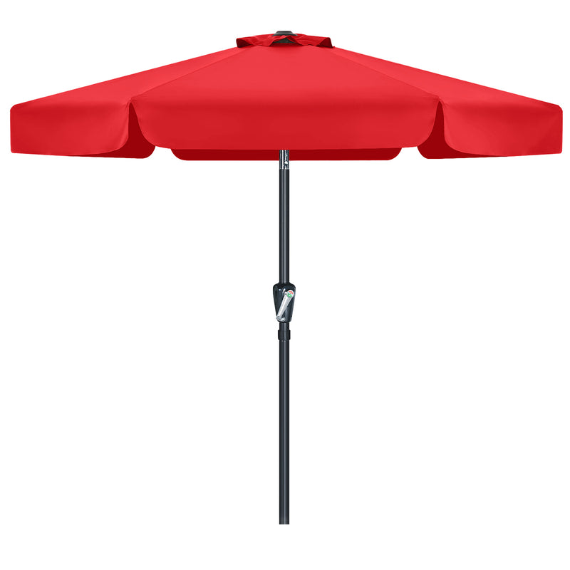 Load image into Gallery viewer, MASTERCANOPY Valance Patio Umbrella for Outdoor Table Market 6/8 Ribs
