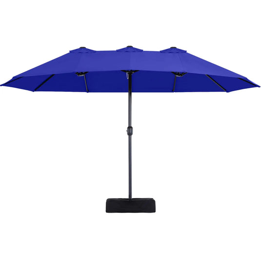 15FT Patio Outdoor Umbrella Double Sided Large Umbrella