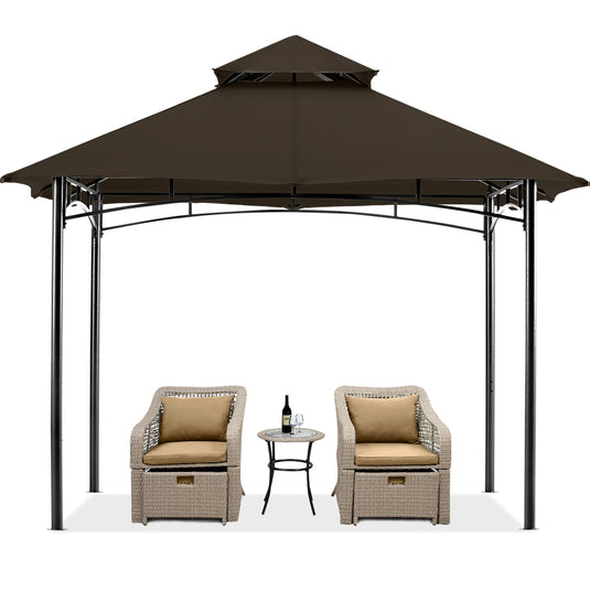 9x9/10x12/11x11 Outdoor Garden Patio Gazebo with Stable Steel Farme