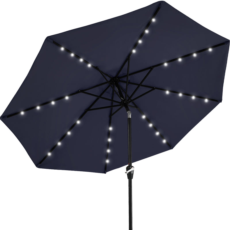 Load image into Gallery viewer, MASTERCANOPY Patio Umbrella with 32 Solar LED Lights 6&amp;8 Ribs
