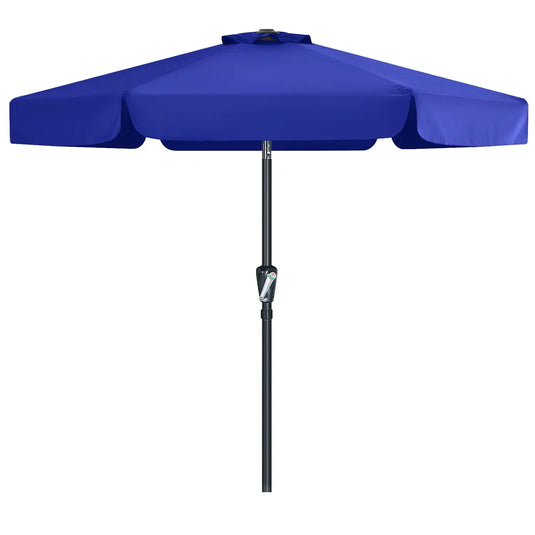 MASTERCANOPY 7.5FT/9FT Valance Patio Umbrella for Outdoor Table Market-CA