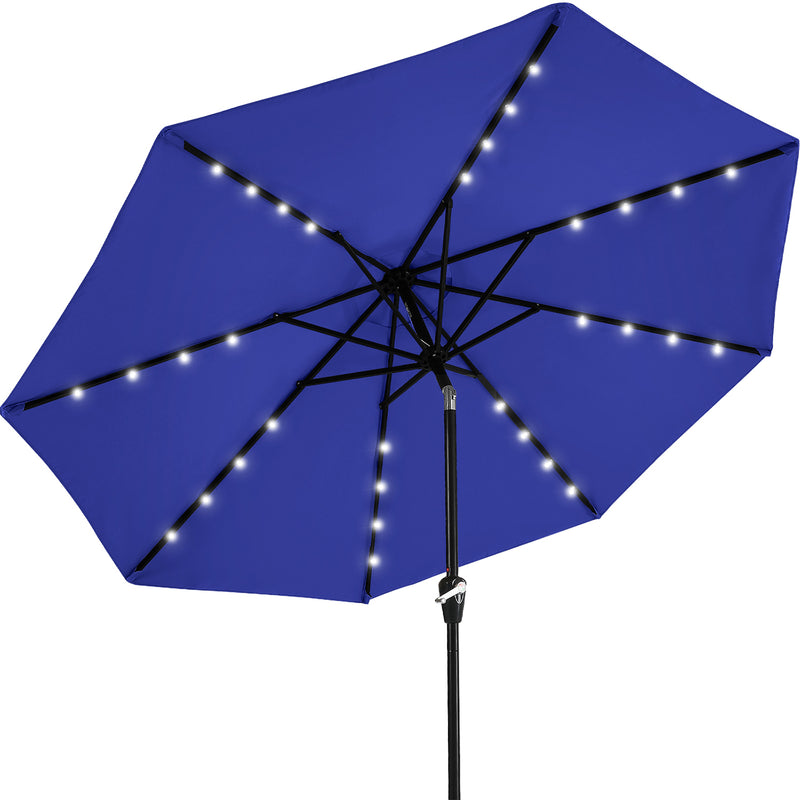 Load image into Gallery viewer, MASTERCANOPY Patio Umbrella with 32 Solar LED Lights 6&amp;8 Ribs
