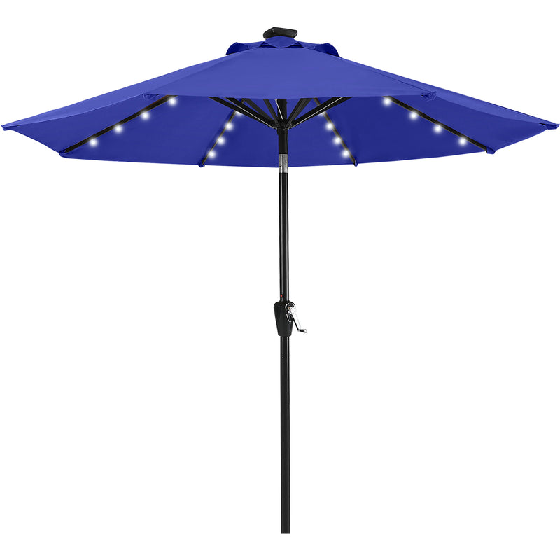 Load image into Gallery viewer, MASTERCANOPY Patio Umbrella with 32 Solar LED Lights-8 Ribs
