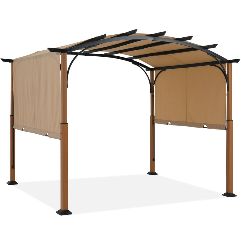 Load image into Gallery viewer, 10x10/10x12 Outdoor Retractable Pergola Canopy Patio Metal Garden Gazebo
