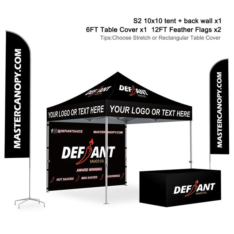 Load image into Gallery viewer, Mastercanopy Core-35 Custom Canopy Tent 10x10 Full Case Vision Super Value Package
