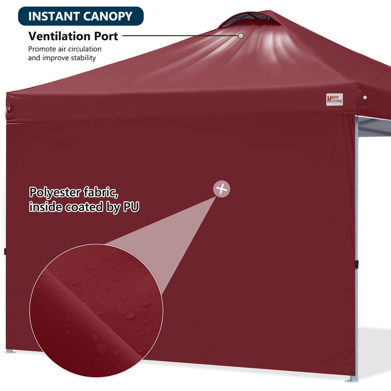Load image into Gallery viewer, Leisure Sports Durable Pop-Up Canopy Tent with Sidewall - 8x8, 10x10
