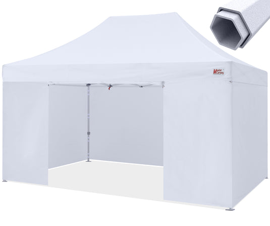 Mastercanopy Core-35 Premium Heavy Duty Instant Canopy Tent with Sidewalls - 10x10, 10x15, 10x20