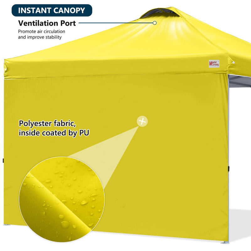 Load image into Gallery viewer, Leisure Sports Durable Pop-Up Canopy Tent with Sidewall - 8x8, 10x10
