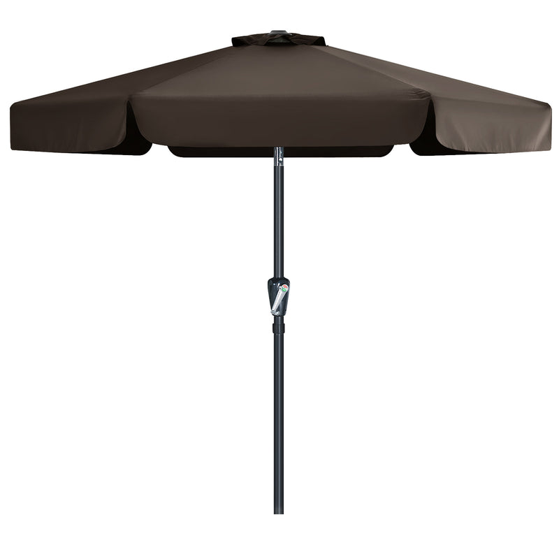 Load image into Gallery viewer, MASTERCANOPY Valance Patio Umbrella for Outdoor Table Market 6/8 Ribs
