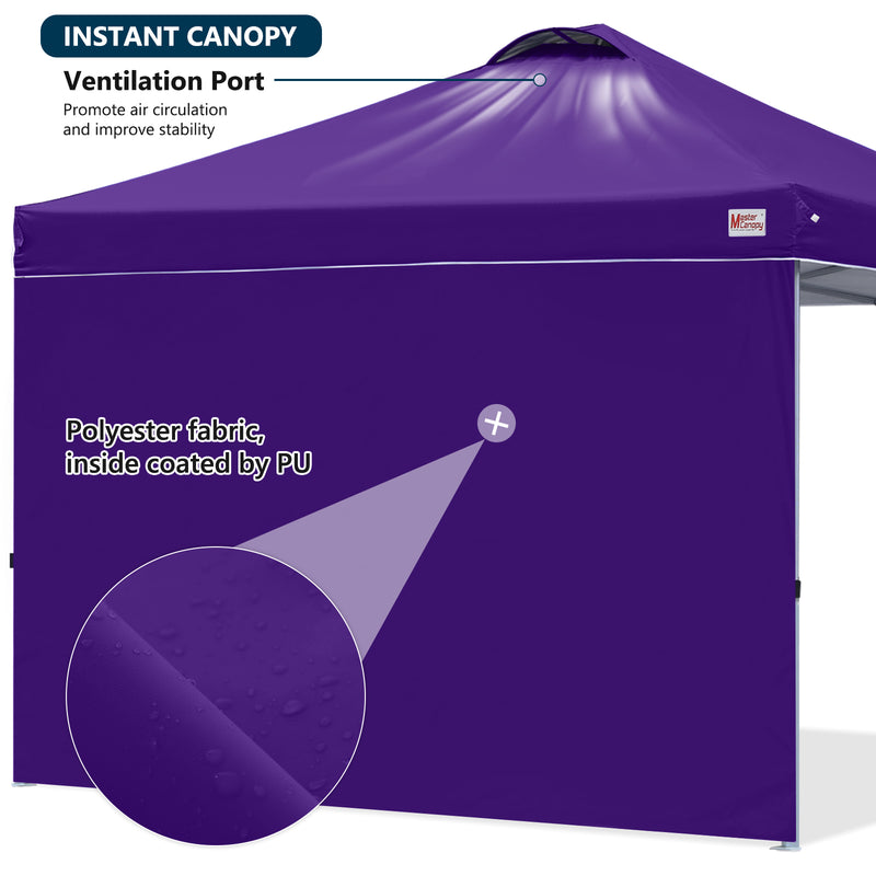 Load image into Gallery viewer, Leisure Sports Durable Pop-Up Canopy Tent with Sidewall - 8x8, 10x10
