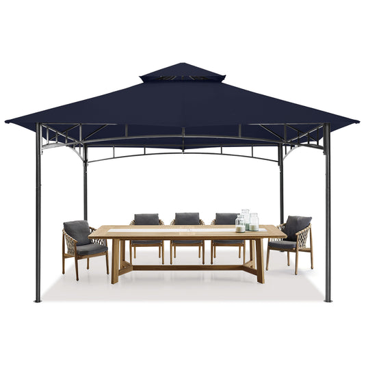 9x9/10x12/11x11 Outdoor Garden Patio Gazebo with Stable Steel Farme