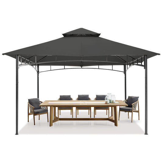 9x9/10x12/11x11 Outdoor Garden Patio Gazebo with Stable Steel Farme