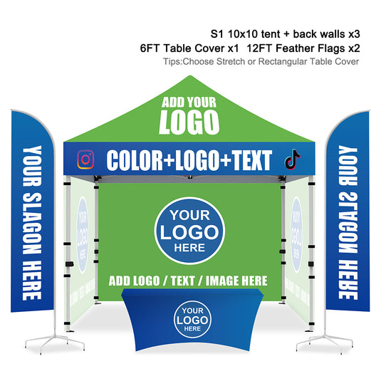 Mastercanopy Lite-30 Commercial Custom Canopy Tent 10x10 Full Case Vision Super Value Package