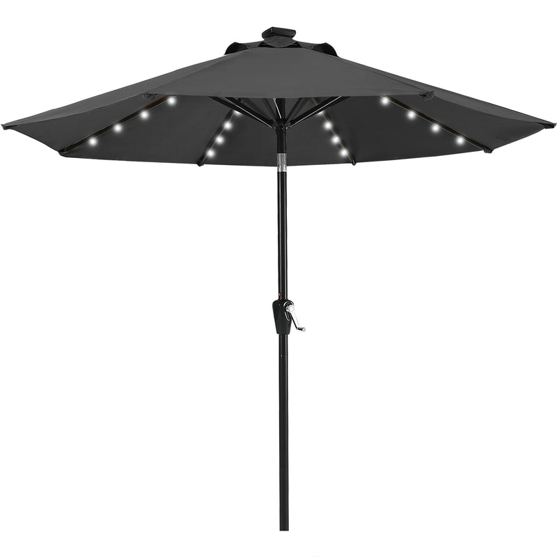 Load image into Gallery viewer, MASTERCANOPY Patio Umbrella with 32 Solar LED Lights 6&amp;8 Ribs
