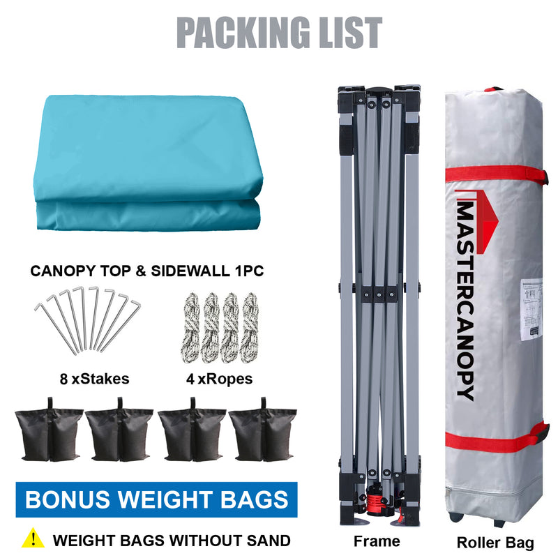 Load image into Gallery viewer, Leisure Sports Durable Pop-Up Canopy Tent with Sidewall - 8x8, 10x10
