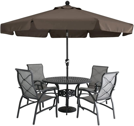 MASTERCANOPY 7.5FT/9FT Valance Patio Umbrella for Outdoor Table Market-CA