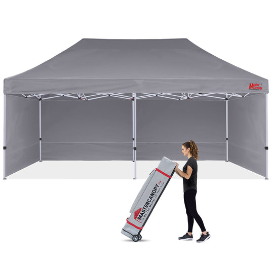 Mastercanopy Lite-30 Commercial Canopy Tent with Sidewalls - 10x10, 10x15, 10x20