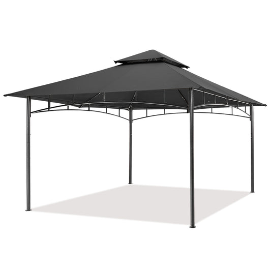 9x9/10x12/11x11 Outdoor Garden Patio Gazebo with Stable Steel Farme