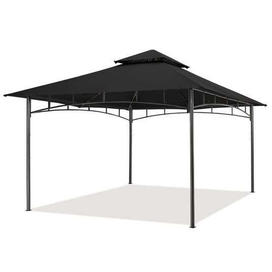 9x9/10x12/11x11 Outdoor Garden Patio Gazebo with Stable Steel Farme