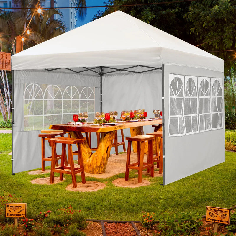 Load image into Gallery viewer, 10x10 Leisure Sports Pop-Up Canopy Tent with Church Window Sidewalls-CA
