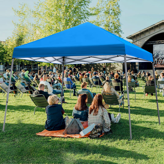 Leisure Sports Portable Pop-Up Canopy Tent with Large Base - 8x8, 10x10, 12x12