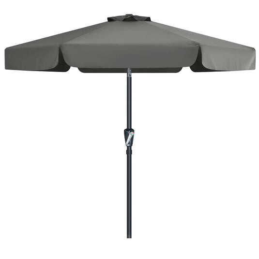 MASTERCANOPY 7.5FT/9FT Valance Patio Umbrella for Outdoor Table Market-CA