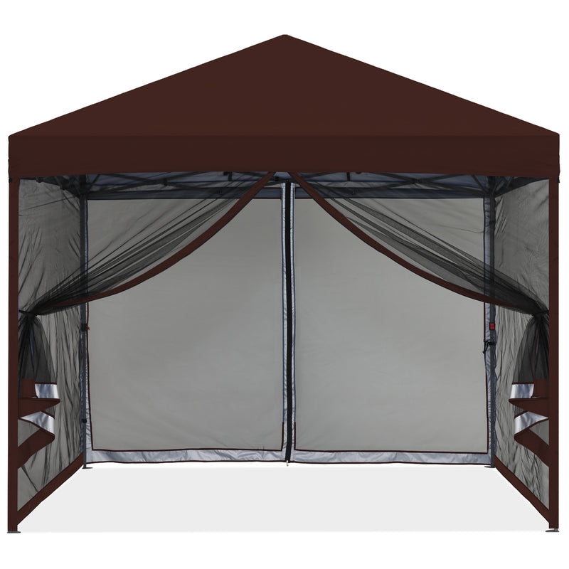 Load image into Gallery viewer, Leisure Sports Pop-Up Easy Setup Outdoor Canopy Tent with Netting Screen Walls - 8x8, 10x10
