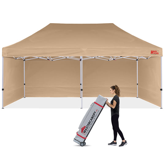Mastercanopy Lite-30 Commercial Canopy Tent with Sidewalls - 10x10, 10x15, 10x20