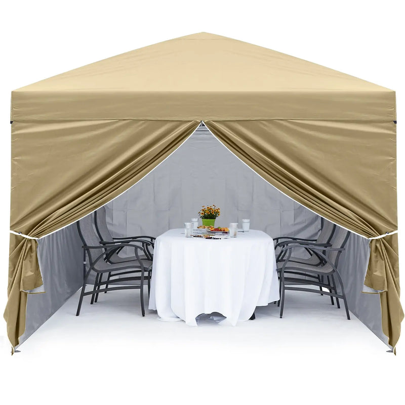 Load image into Gallery viewer, 10x10 Leisure Sports Pop-Up Canopy Tent with Church Window Sidewalls-CA
