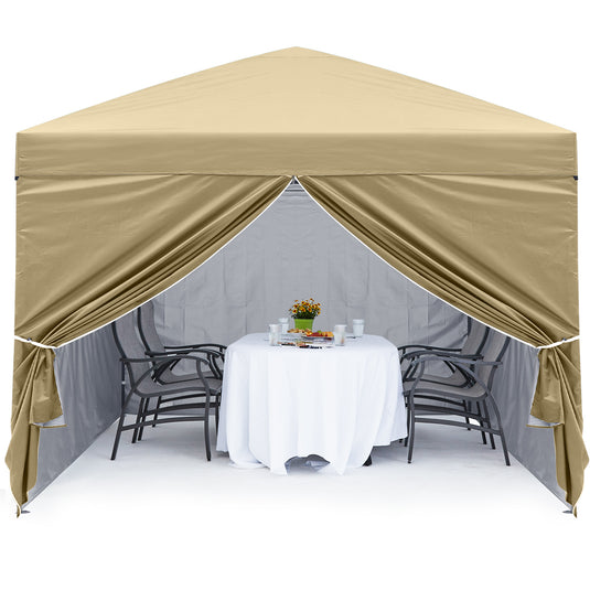 Leisure Sports Pop-Up Canopy Tent with Church Window Sidewalls - 10x10, 10x20