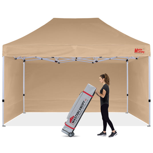 Mastercanopy Lite-30 Commercial Canopy Tent with Sidewalls - 10x10, 10x15, 10x20