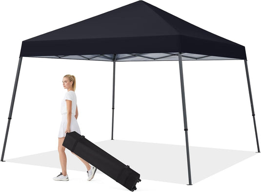 Leisure Sports Portable Pop-Up Canopy Tent with Large Base - 10x10