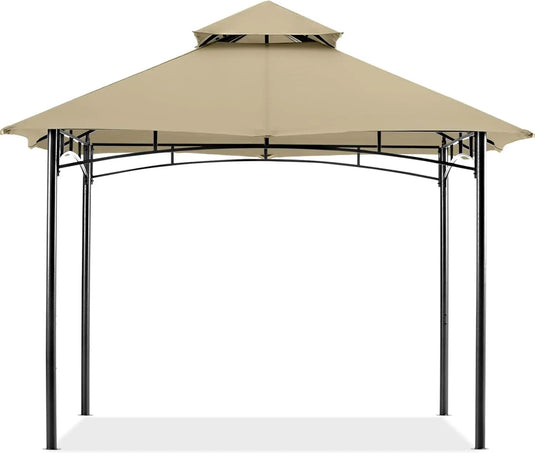10x12/11x11 Outdoor Garden Patio Gazebo with Stable Steel Farme-CA