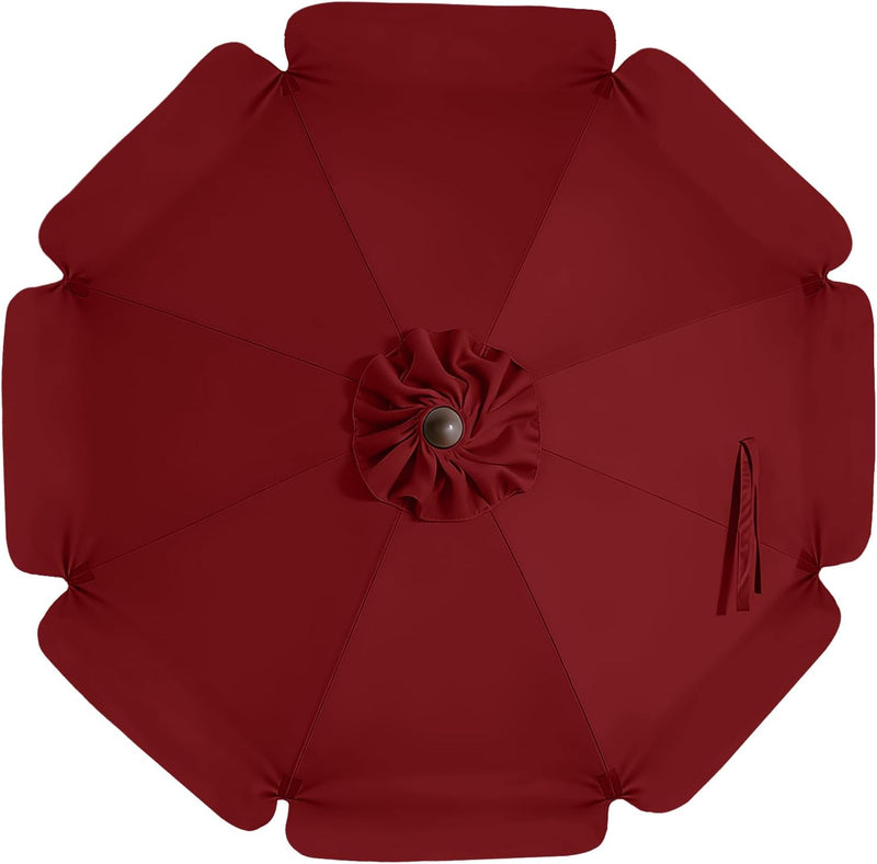 Load image into Gallery viewer, MASTERCANOPY Valance Patio Umbrella 6 Ribs 8 Ribs Replacement Top Only
