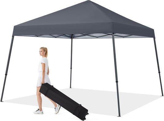 Leisure Sports Portable Pop-Up Canopy Tent with Large Base - 10x10