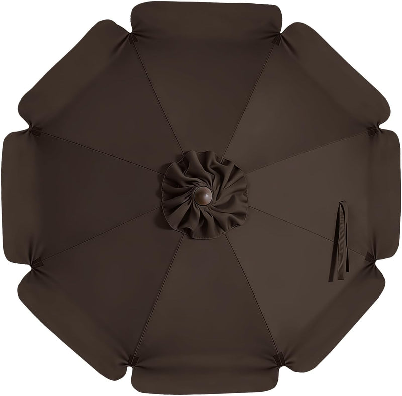 Load image into Gallery viewer, MASTERCANOPY Valance Patio Umbrella 6 Ribs 8 Ribs Replacement Top Only
