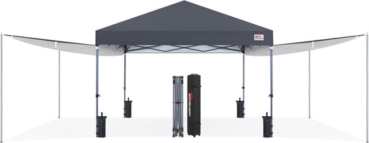 MASTERCANOPY 10x10 Pop-Up Canopy Tent with 2 Shelters-CA