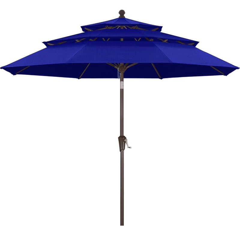 Load image into Gallery viewer, MASTERCANOPY 9ft 3-Tier Olefin Patio Umbrella 5-Year-Non-Fading
