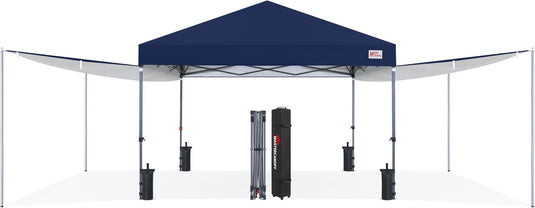 MASTERCANOPY 10x10 Pop-Up Canopy Tent with 2 Shelters-CA