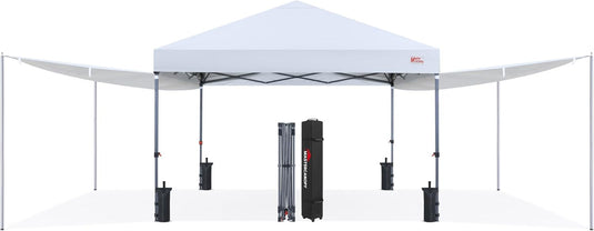 MASTERCANOPY 10x10 Pop-Up Canopy Tent with 2 Shelters-CA