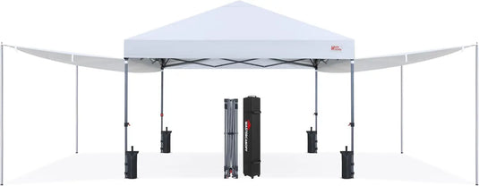MASTERCANOPY 10x10 Pop-Up Canopy Tent with Two Shelters