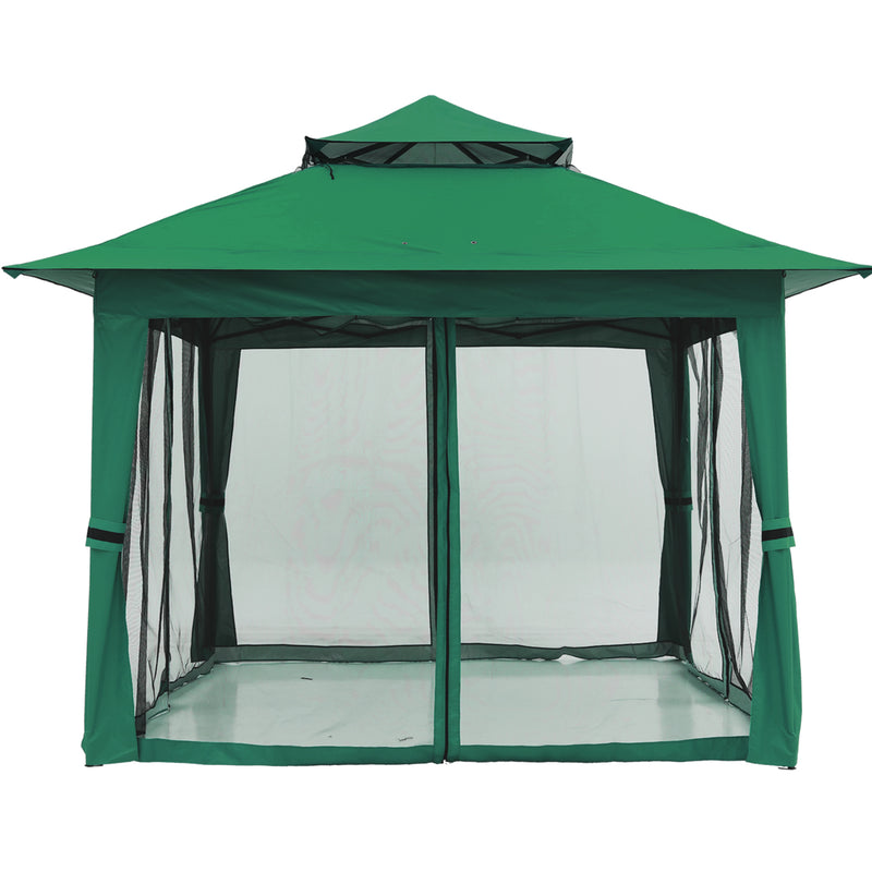 Load image into Gallery viewer, 13x13 Patio Gazebo Outdoor Pop Up Gazebo with Mesh Walls
