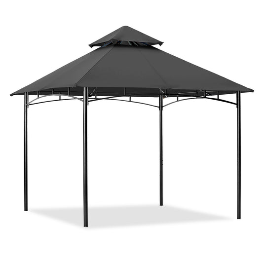 9x9/10x12/11x11 Outdoor Garden Patio Gazebo with Stable Steel Farme