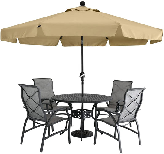 MASTERCANOPY 7.5FT/9FT Valance Patio Umbrella for Outdoor Table Market-CA