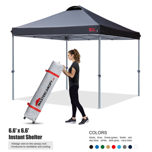 Leisure Sports Durable Ez Pop-Up Canopy Tent with Vented Top - 8x8, 10x10, 12x12