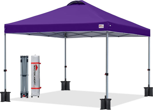 Leisure Sports Durable Pop-Up Canopy Tent with Sidewall - 8x8, 10x10