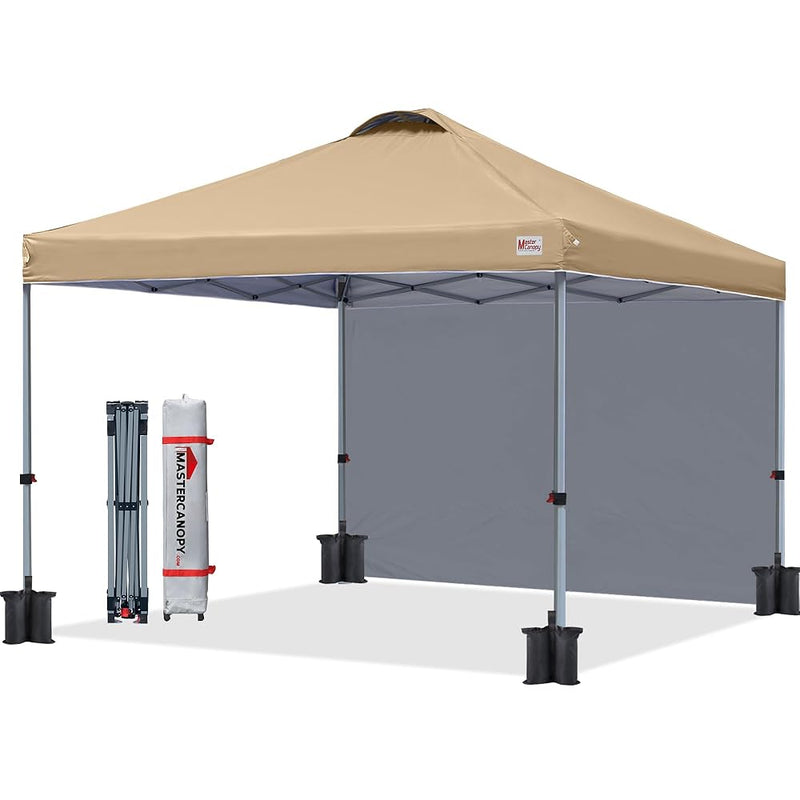 Load image into Gallery viewer, Leisure Sports Durable Pop-Up Canopy Tent with Sidewall - 8x8, 10x10
